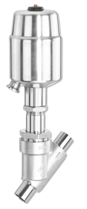 Асептический седельный регулировочный клапан с пневмоприводом GEMU 555  