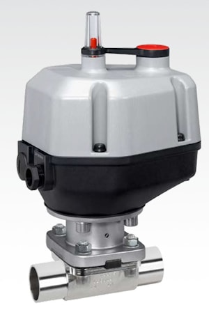 Асептический мембранный клапан с электроприводом GEMU 698  